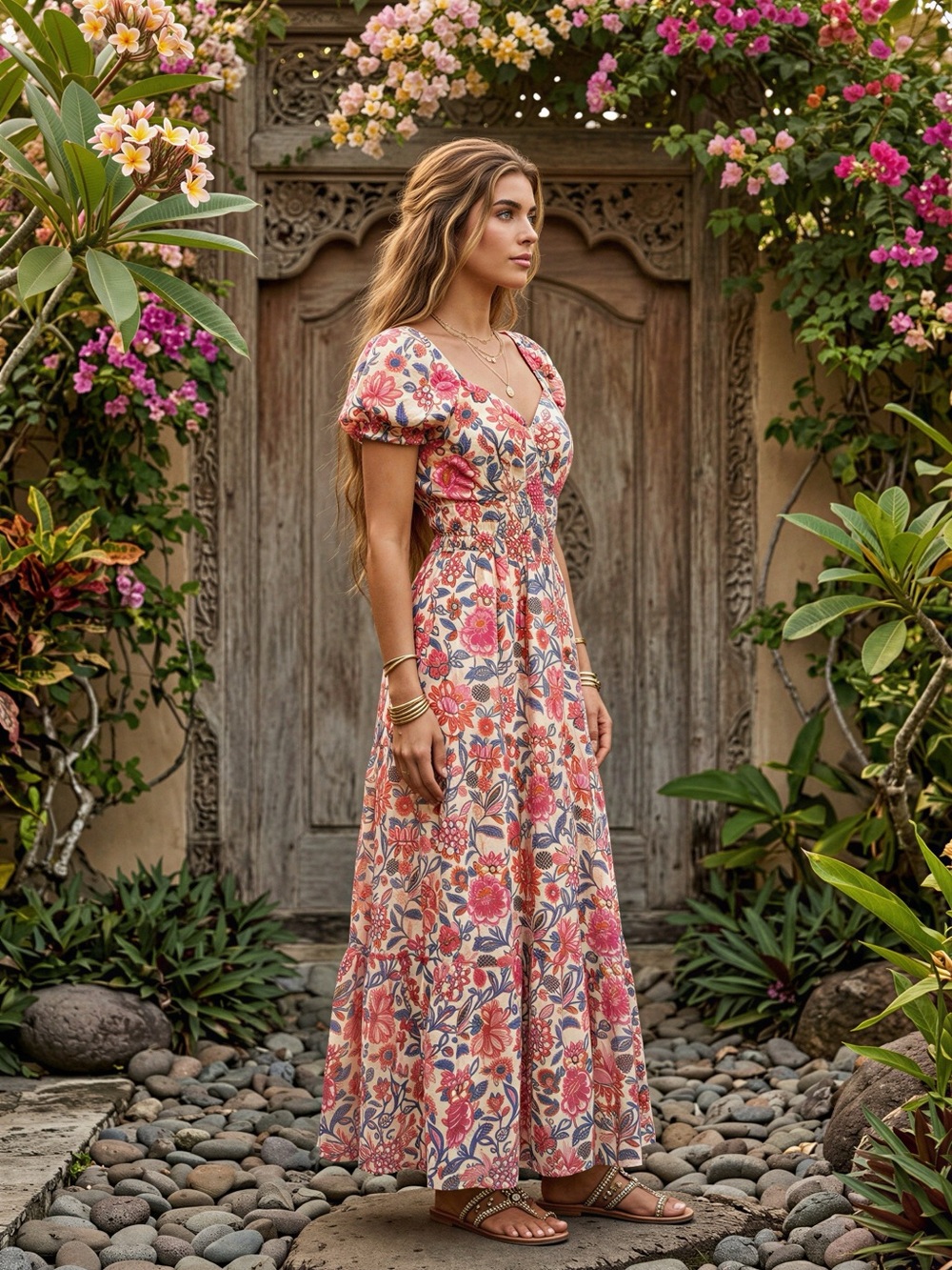 Romantic Escape Floral Dress - Picture 3 of 7